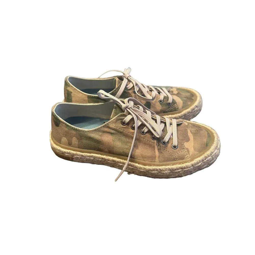 SeaVees Coronado Espadrille Distressed Twill Women’s Shoes Khaki camouflage US 7